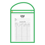 Thumbnail for Green Neon Stitched Work & Repair Order Holders – Clear Vinyl.