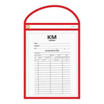 Thumbnail for Red Neon Stitched Work & Repair Order Holders – Clear Vinyl