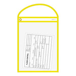 Thumbnail for Yellow Neon Stitched Work & Repair Order Holders – Clear Vinyl