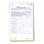 Thumbnail for  3-part odometer statement forms with white, canary, and pink copies for dealerships.