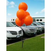 Thumbnail for Solid Color Reusable 5 Balloon Cluster Kit with ground spike