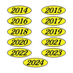 Thumbnail for Oval Year Sticker Four Digits.