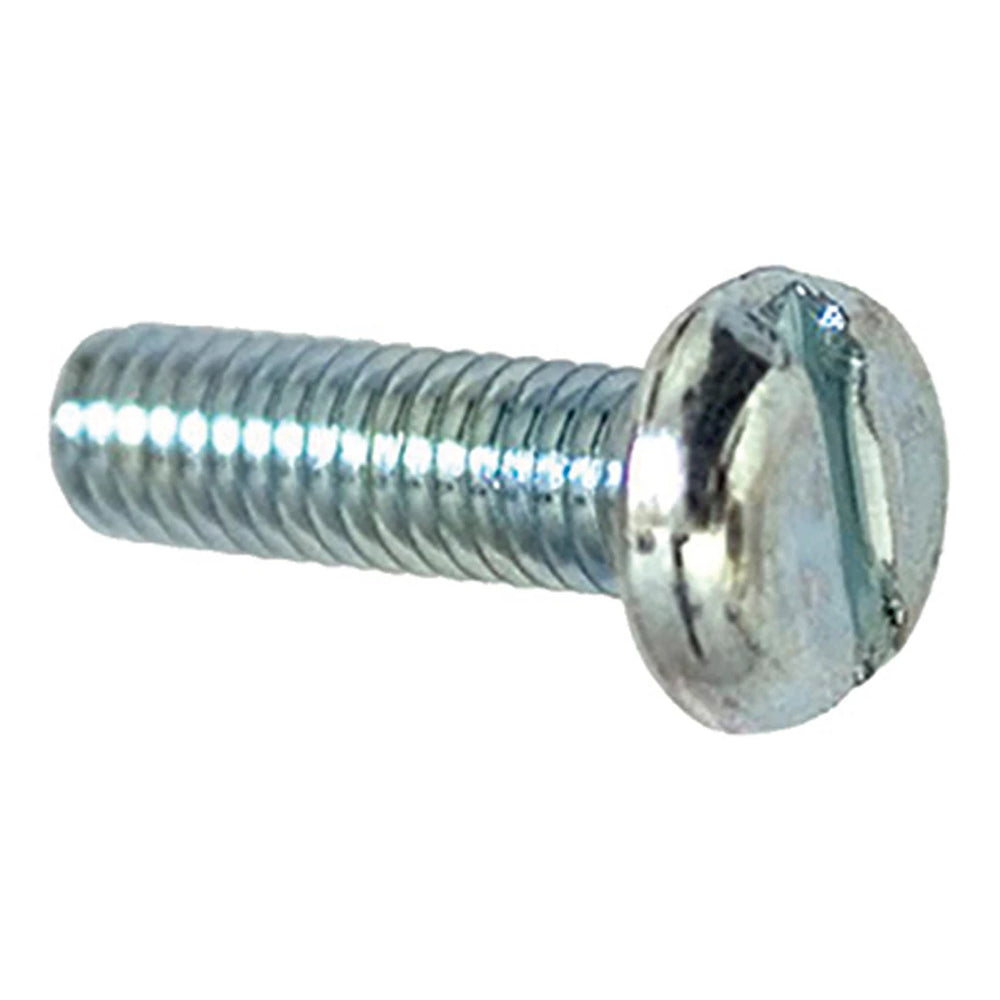 Slotted pan head metric screws, zinc-plated, 6mm x 20mm, 100 per box