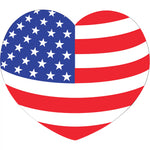 Thumbnail for Patriotic Heart Decal Sticker for Windshield.
