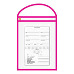 Thumbnail for Pink Neon Stitched Work & Repair Order Holders – Clear Vinyl