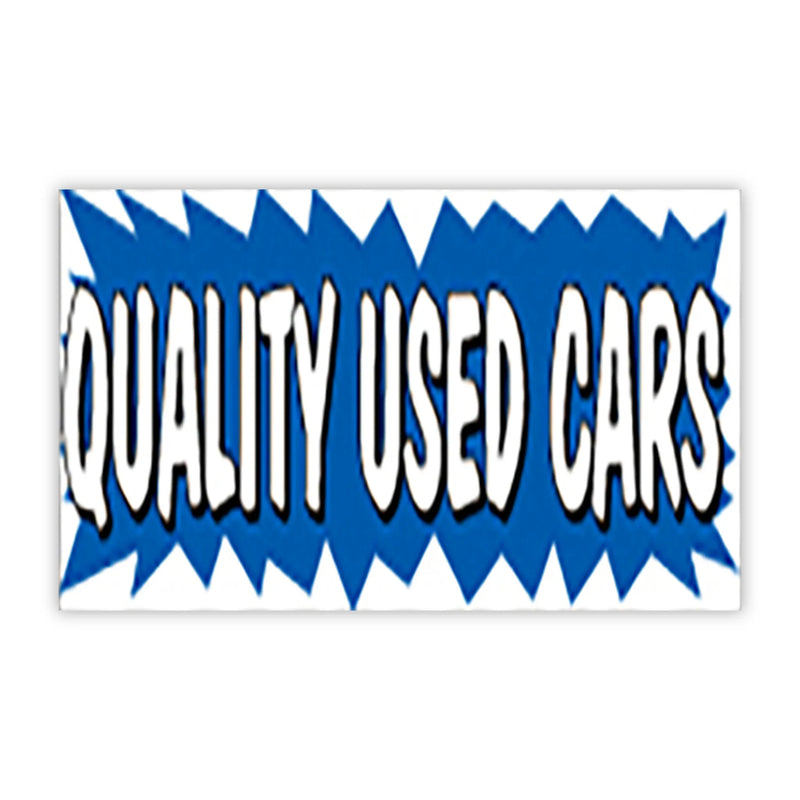 Burst Banners 3 x 10 quality used cars for car dealers.