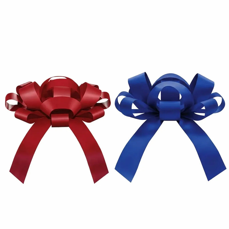 Car bows 2 pack one red and one blue