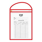 Thumbnail for Red Neon Stitched Work & Repair Order Holders – Clear Vinyl