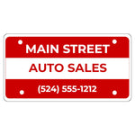 Thumbnail for Personalized License Plate Inserts – Full Color Message Plates for car Dealers
