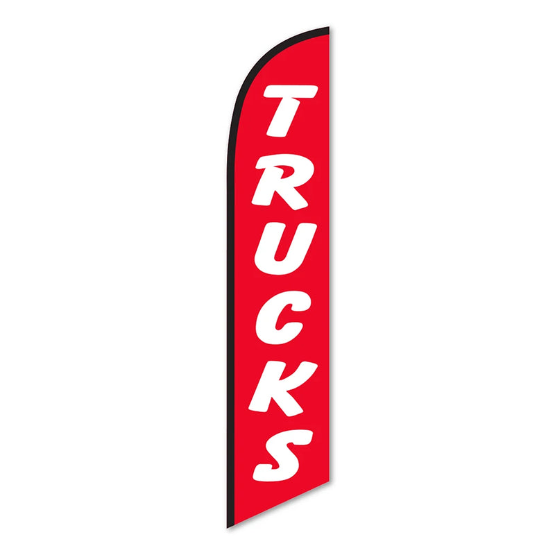 Replacement Swooper Feather flag-Trucks: Red-Prime Dealer Supply