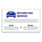 Thumbnail for Return for Service Static Cling Labels Blue-Prime Dealer Supply