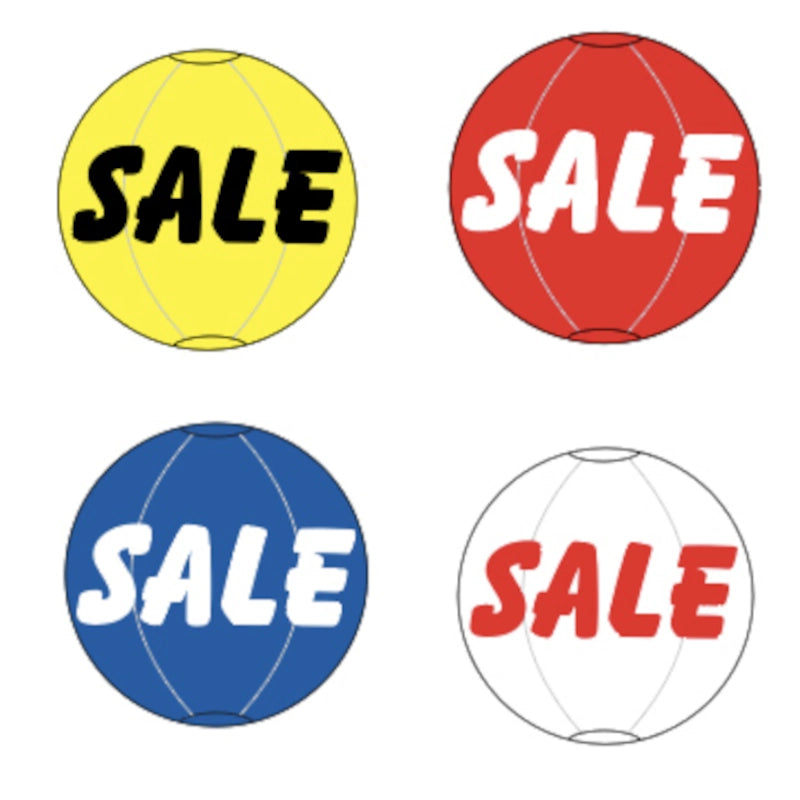 Reusable 5 Balloon Cluster Kit with ground spike-Sale White-Prime Dealer Supply