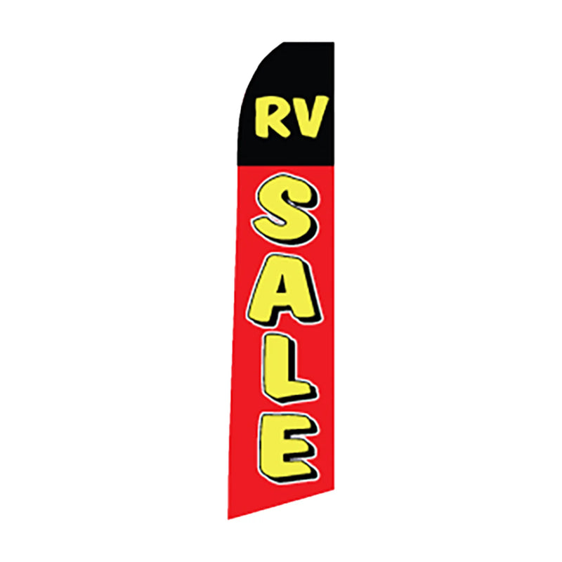 Rv Sale Swooper Feather Flag Kit with Ground Spike Base - Prime Dealer Supply