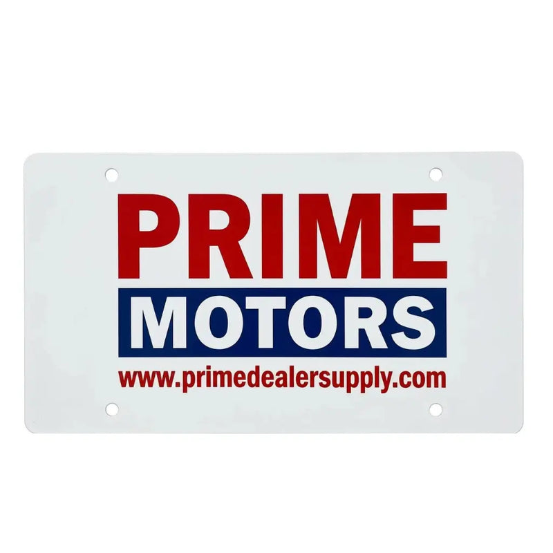 Personalized license plate insert  with website URL 