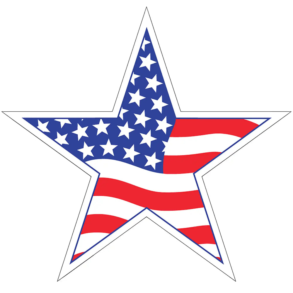Patriotic Decal Stickers  Star