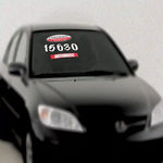 Thumbnail for White Sign Painter Windshield Numbers on a dealer lot.