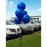 Thumbnail for Solid Color Reusable 5 Balloon Cluster Kit with ground spike-Blue-Prime Dealer Supply