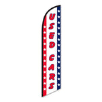 Thumbnail for Used Cars with Stars Swooper Feather FlagPatriotic - Prime Dealer Supply