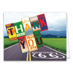 Thumbnail for Road Sign Thank you Cards.