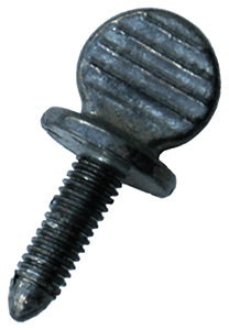 Metal metric license plate thumb screw with a ribbed head