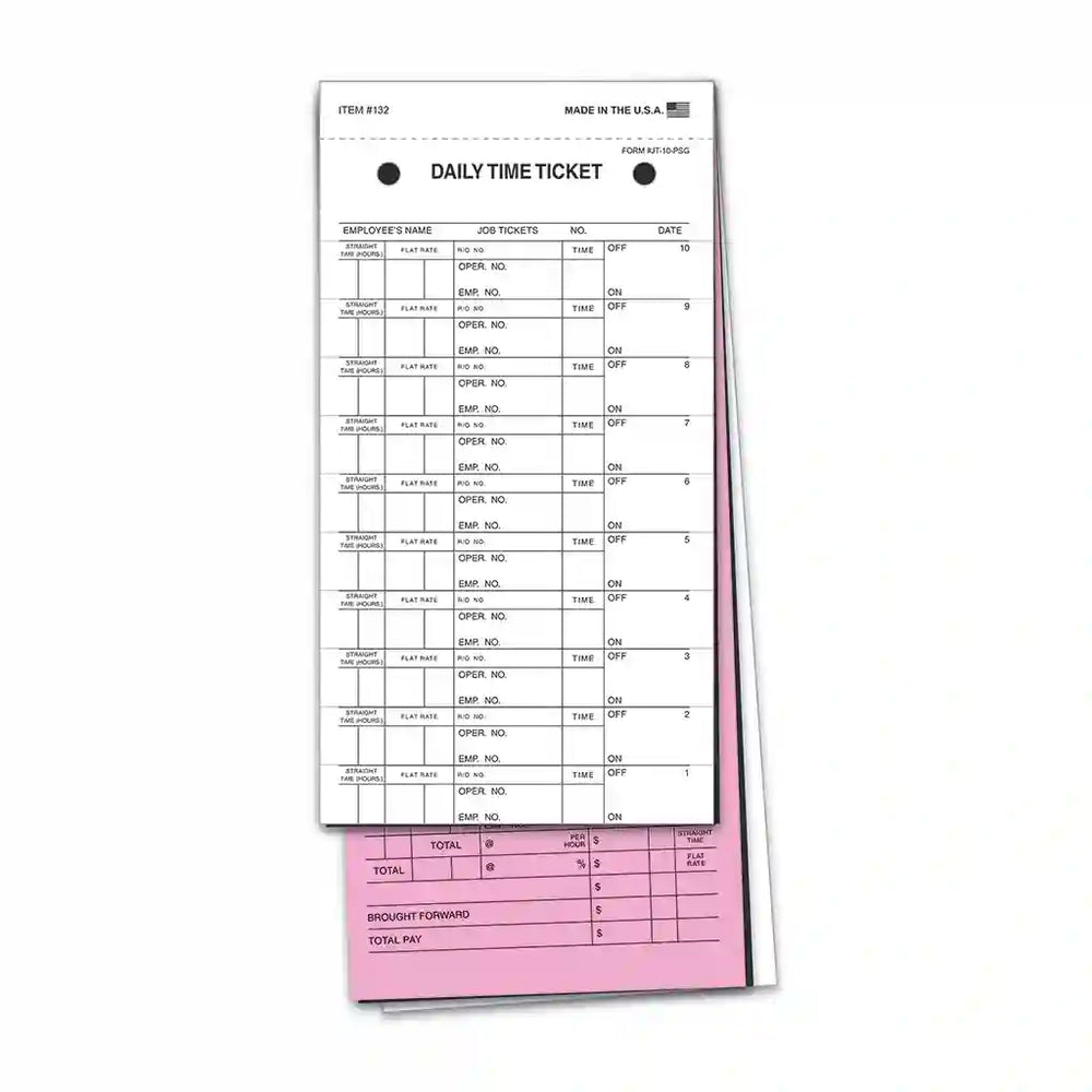 Daily Job Time Ticket.