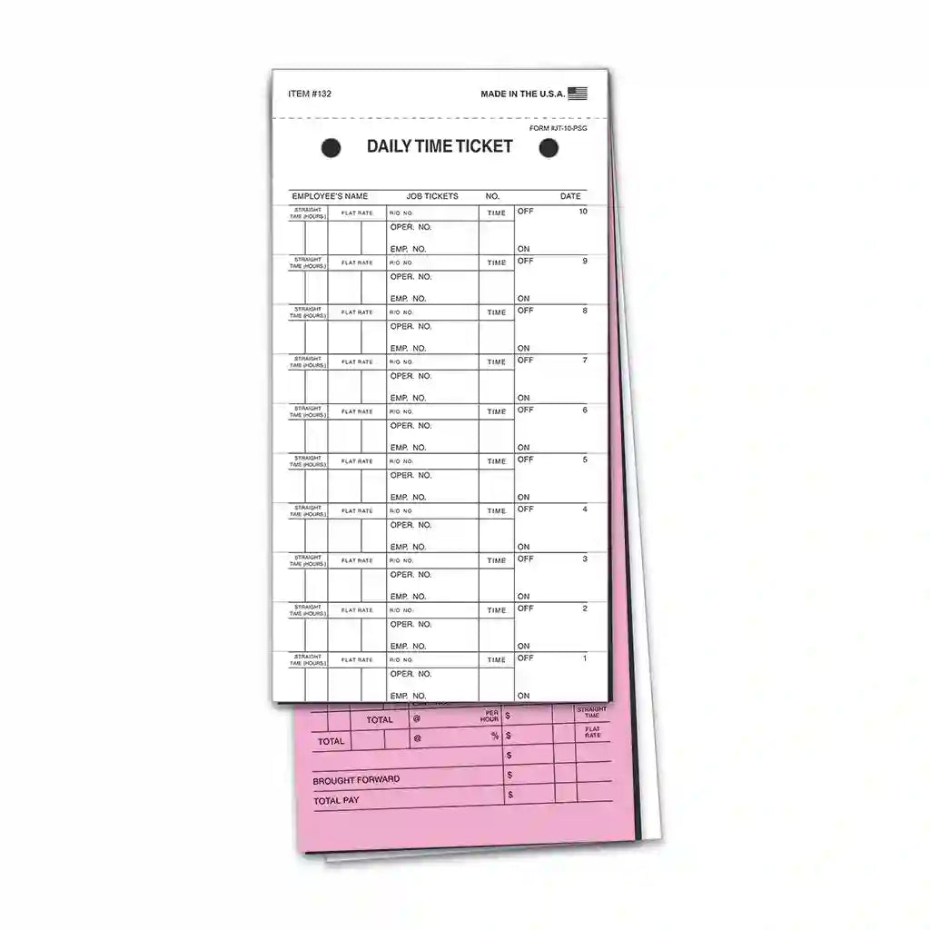 Daily Job Time Ticket.