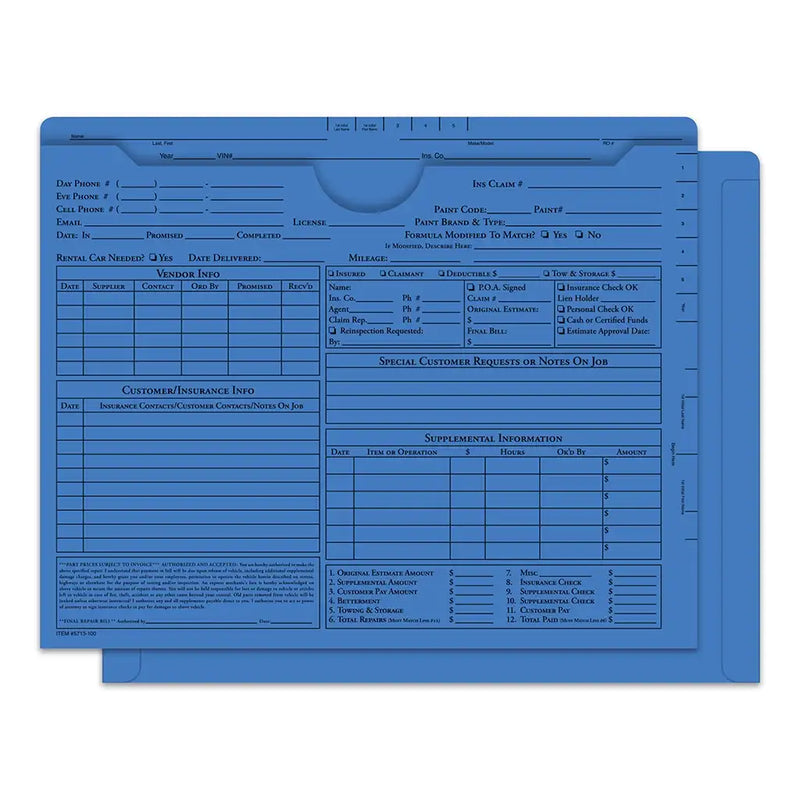 Blue Ultra Heavy Duty Body Shop Jackets.