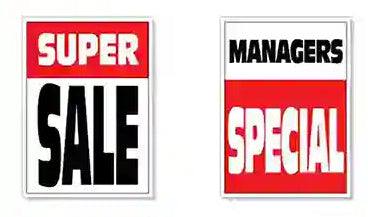 Underhood Signs Super Sale and managers Specials Theme