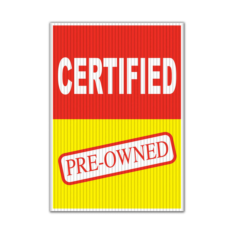 UnderHood Jumbo Sign Certified Pre-Owned.