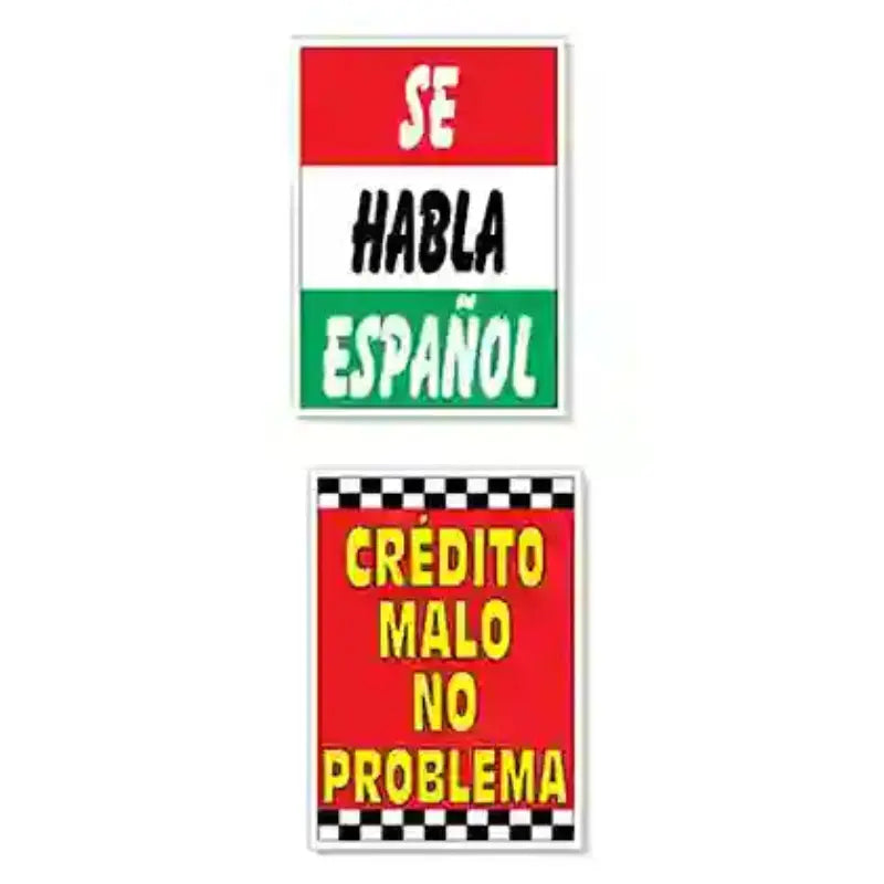 Spanish under hood Signs