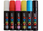 Thumbnail for Water-based Uni Posca Paint Marker with 5/8” tip in bright bold colors.