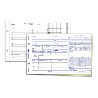 Used Car Appraisal 3-part snap-out form with white, canary, and tag stock.