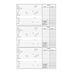 Thumbnail for Inside page of Used Car Record Book with Three forms per page.