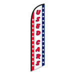 Thumbnail for Used Cars with Stars Swooper Feather FlagPatriotic - Prime Dealer Supply