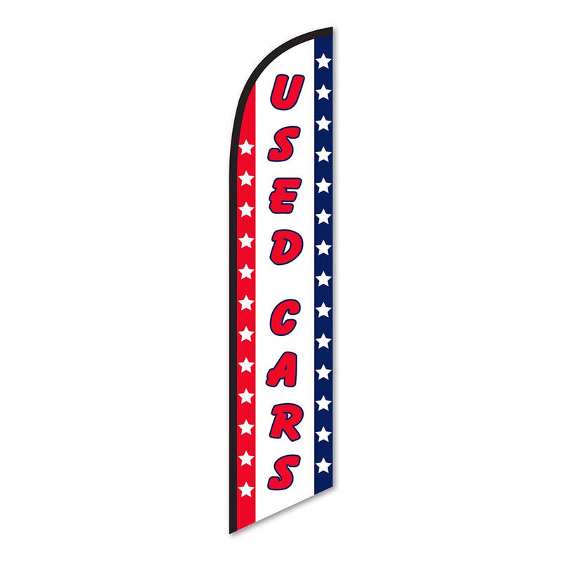 Used Cars with Stars Swooper Feather FlagPatriotic - Prime Dealer Supply