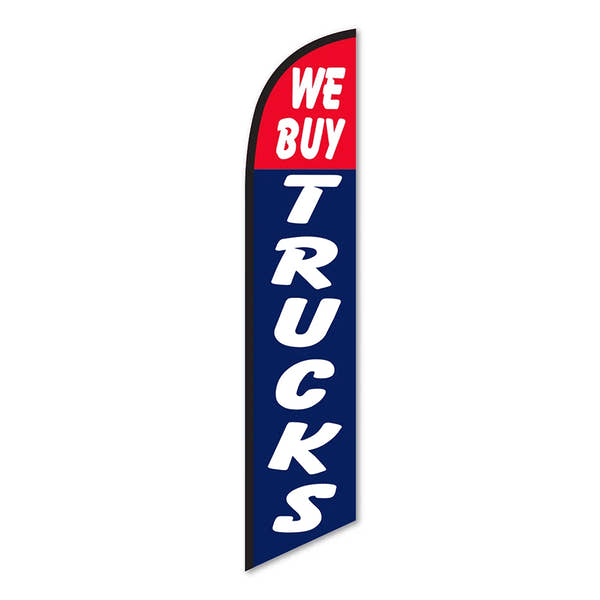 We Buy Trucks  Swooper Feather Flag- Prime Dealer Supply.