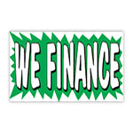 Thumbnail for Burst Banners 3 x 10 We Finance for car dealers.