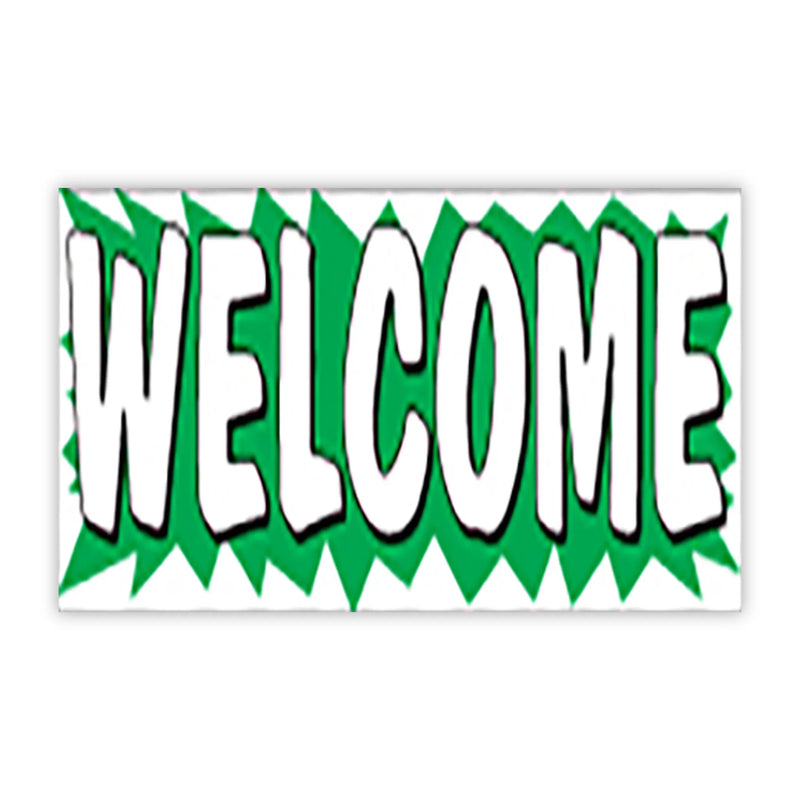 Burst Banners 3 x 10 Welcome for car dealers.