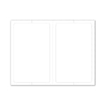 Thumbnail for 2 up Removable fade-resistant window sticker with perforation for easy use.

