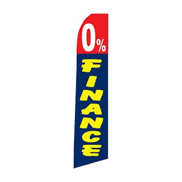 0% Financing Swooper Feather Flag Kit with Ground Spike Base - Prime Dealer Supply